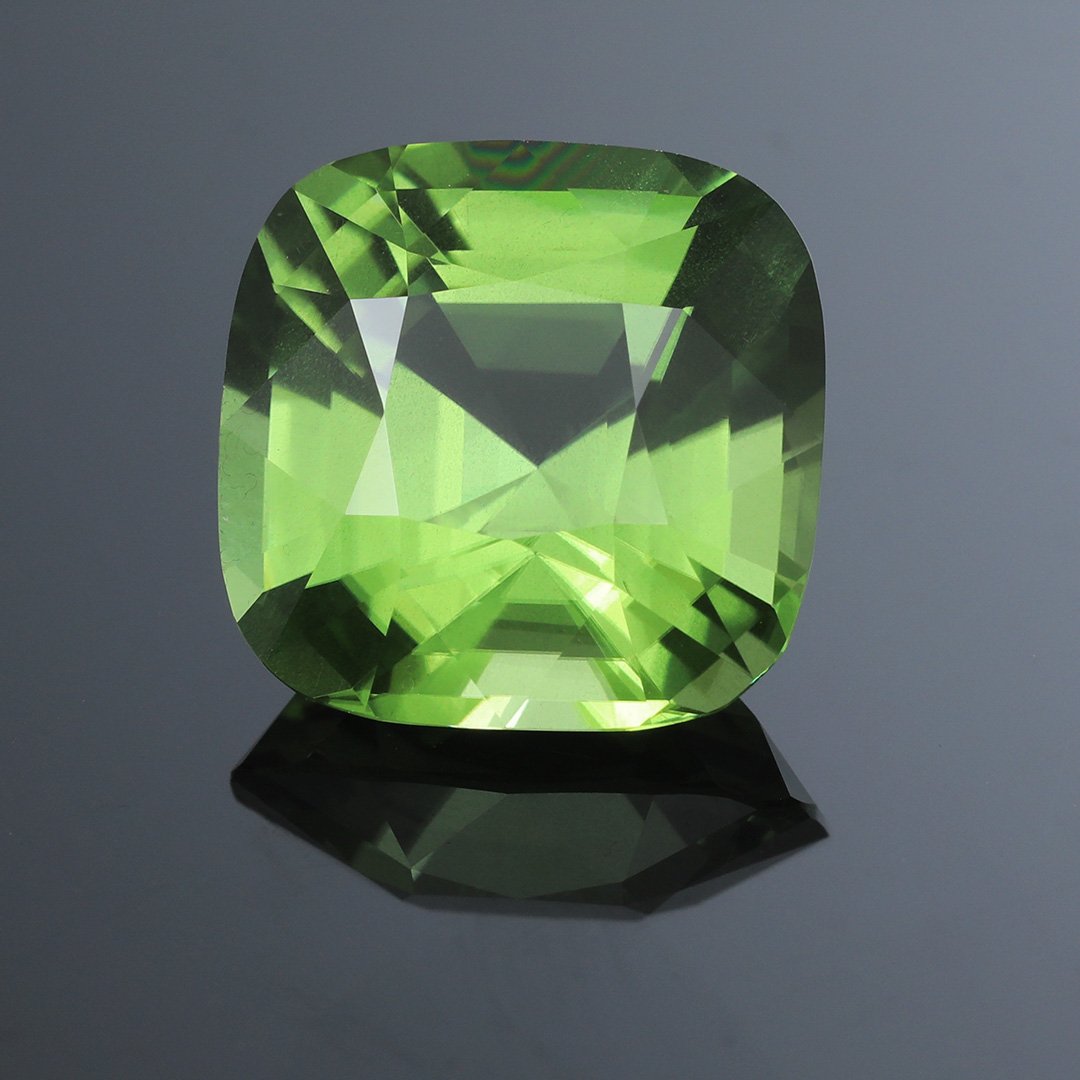 Burmese Peridot - Square Cushion - 10.4ct