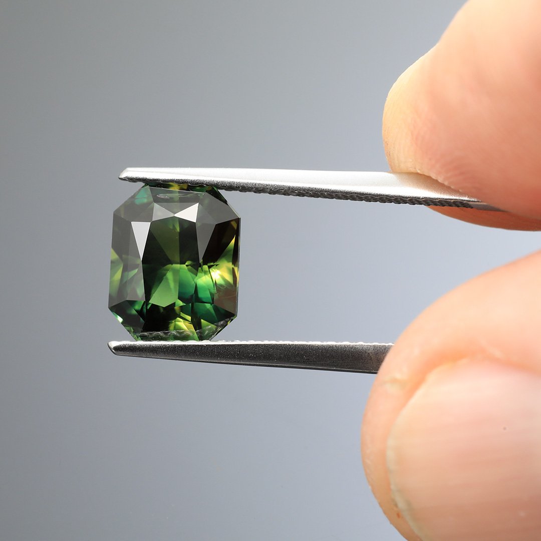 Australian Parti Sapphire - Rectangle Radiant - 3.47ct