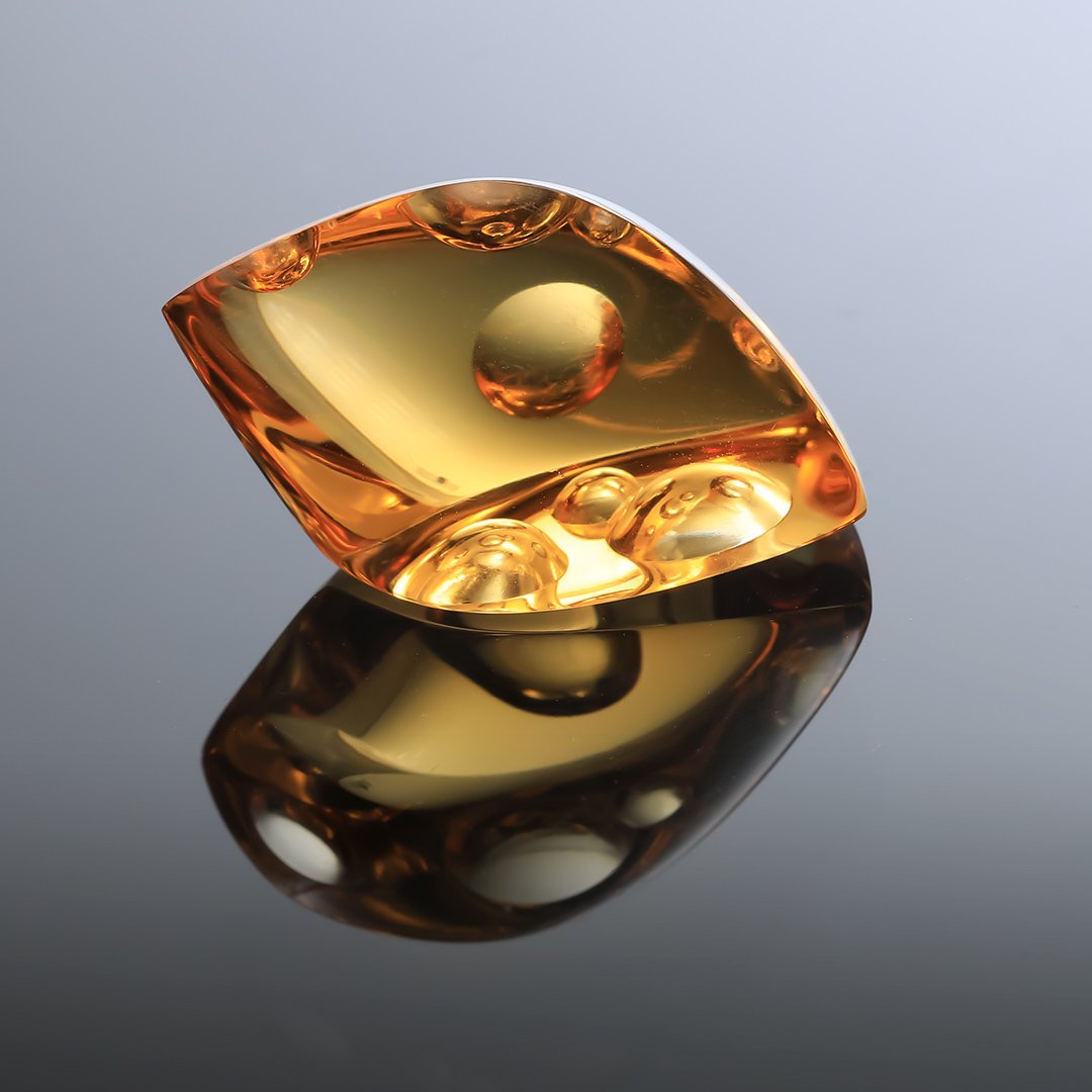 Citrine - Innerscape Ember - 30.52ct - Gem Carving by Doug Menadue, Sydney Australia