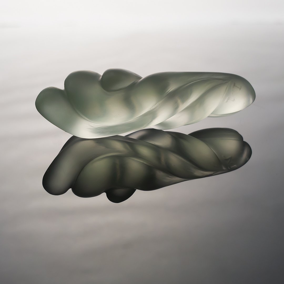 Gem Carving - Prasiolite - Twist - 40.89ct by Doug Menadue