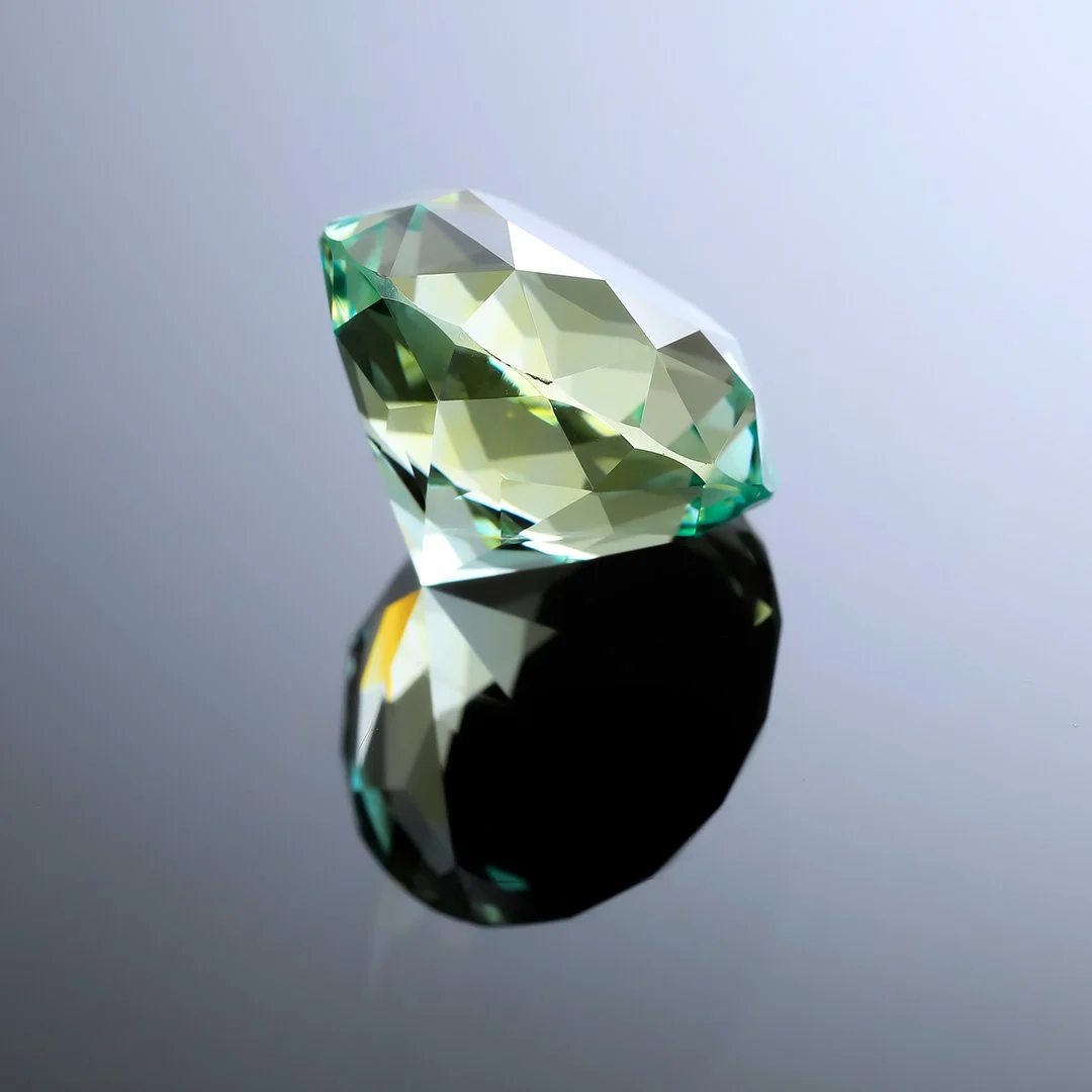 Australian O'Briens Creek Natural Green Topaz - Supernova Round - 19.85ct