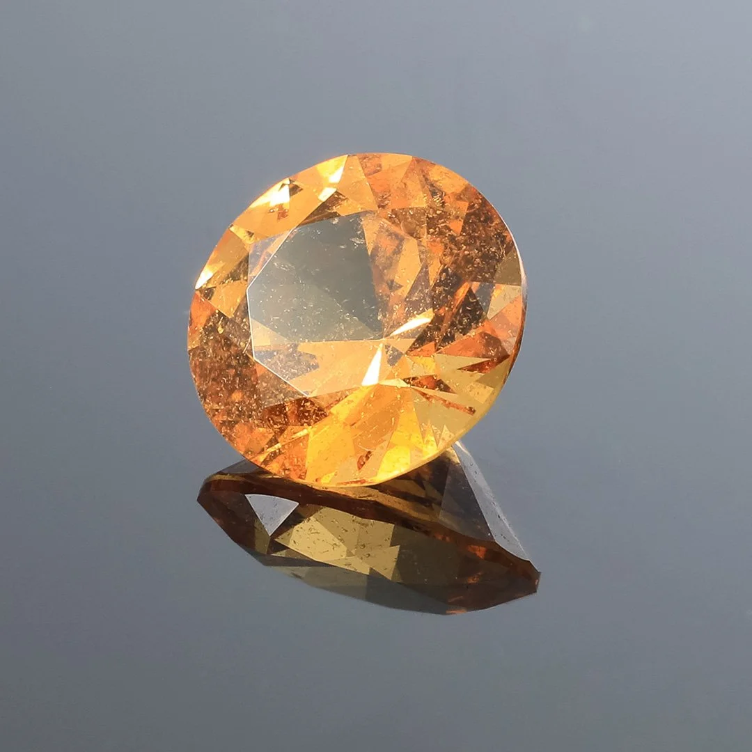Fanta Orange Spessartite Garnet - Round Brilliant- 2.24ct