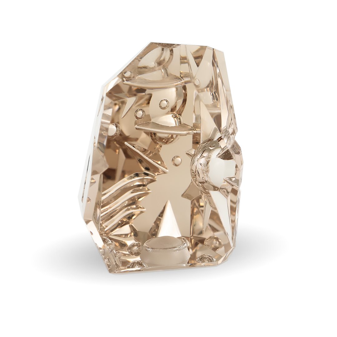 Gem Carving - Morganite - Psychonaut X - Well of Many Worlds - 90.52ct