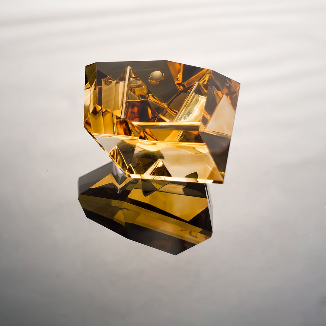 Gem Carving - Citrine - Innerscape - 40.73ct by Doug Menadue