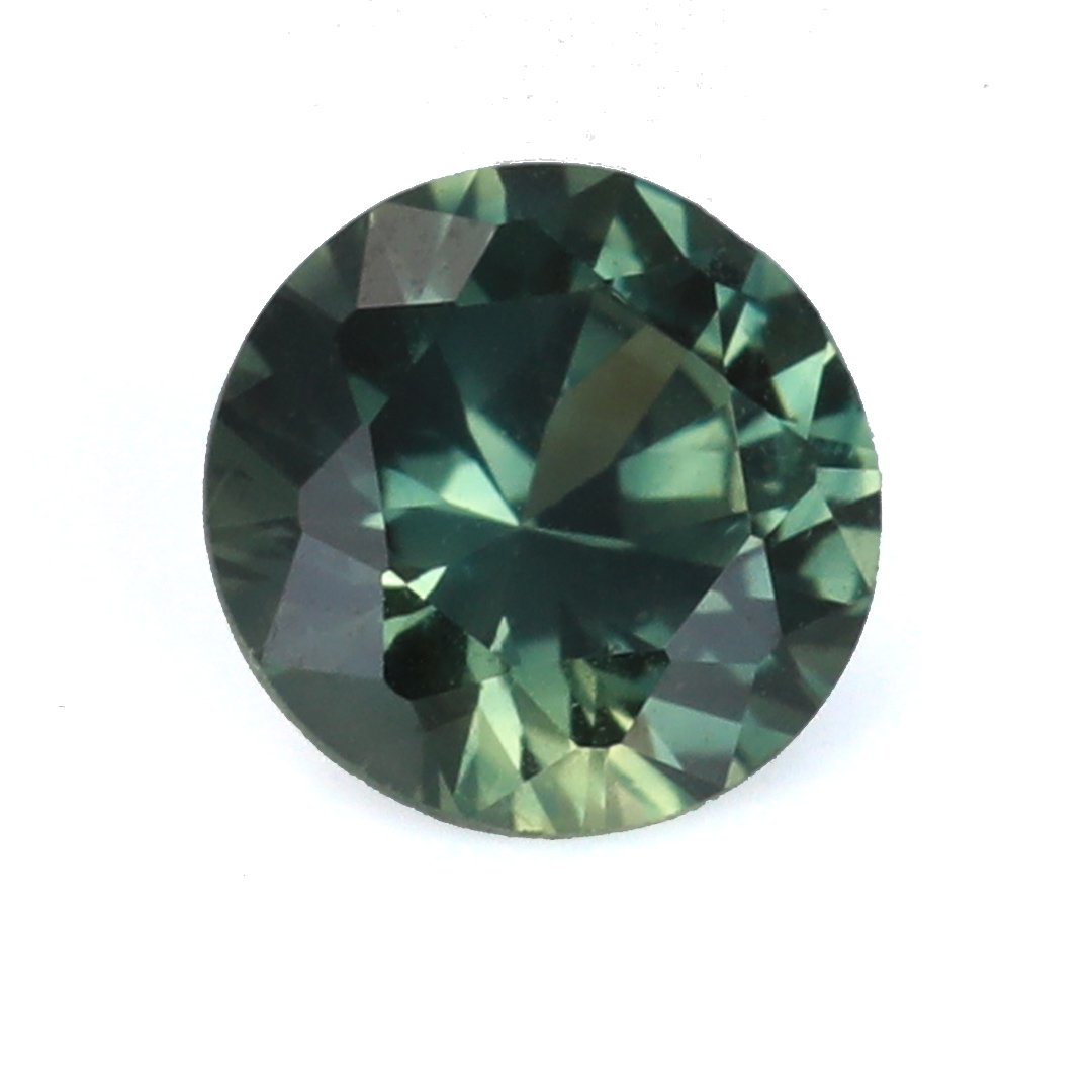 Bespoke Gems - Australian Green Sapphire - Round Brilliant - 1.07ct