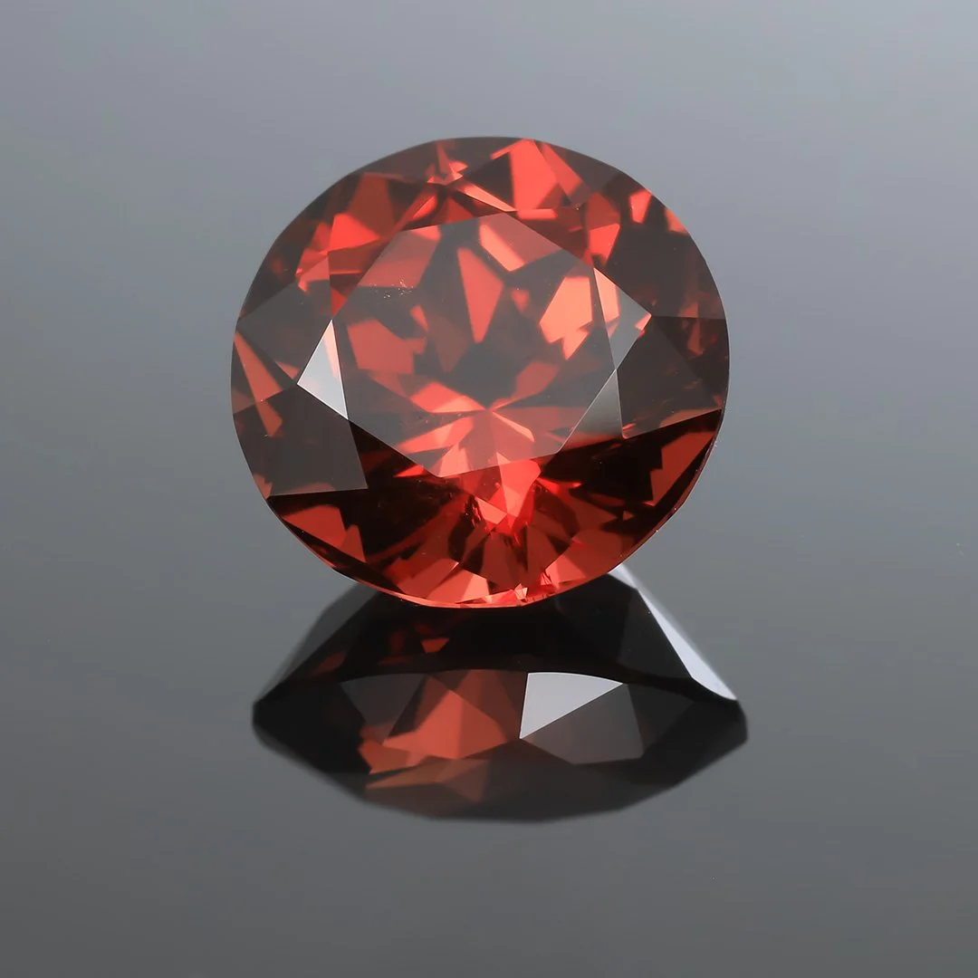 Tanzanian Tanga Red Garnet - Double Cut Brilliant - 3.65ct