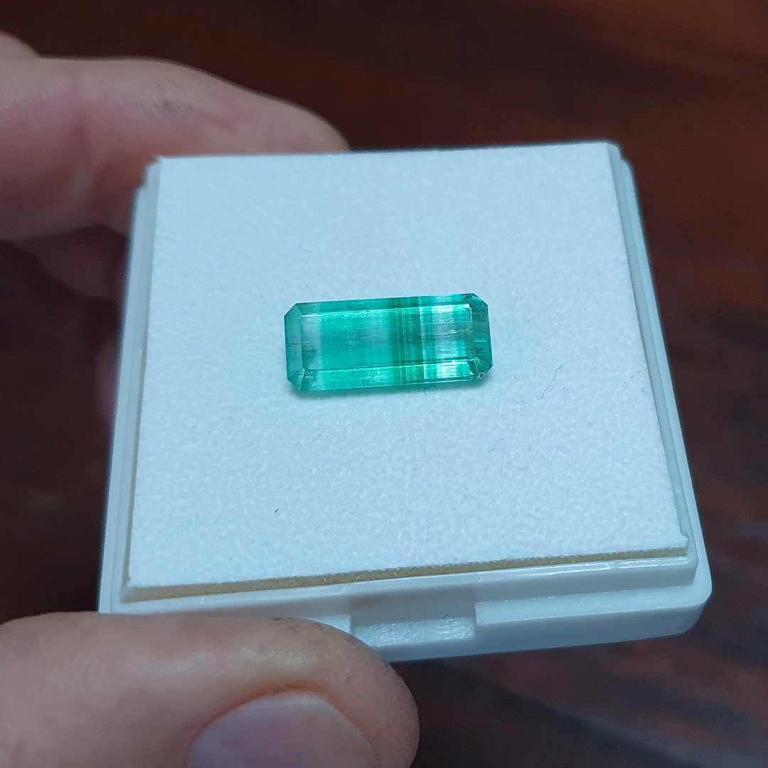 Australian Torrington Banded Emerald - Emerald Cut - 7.5ct