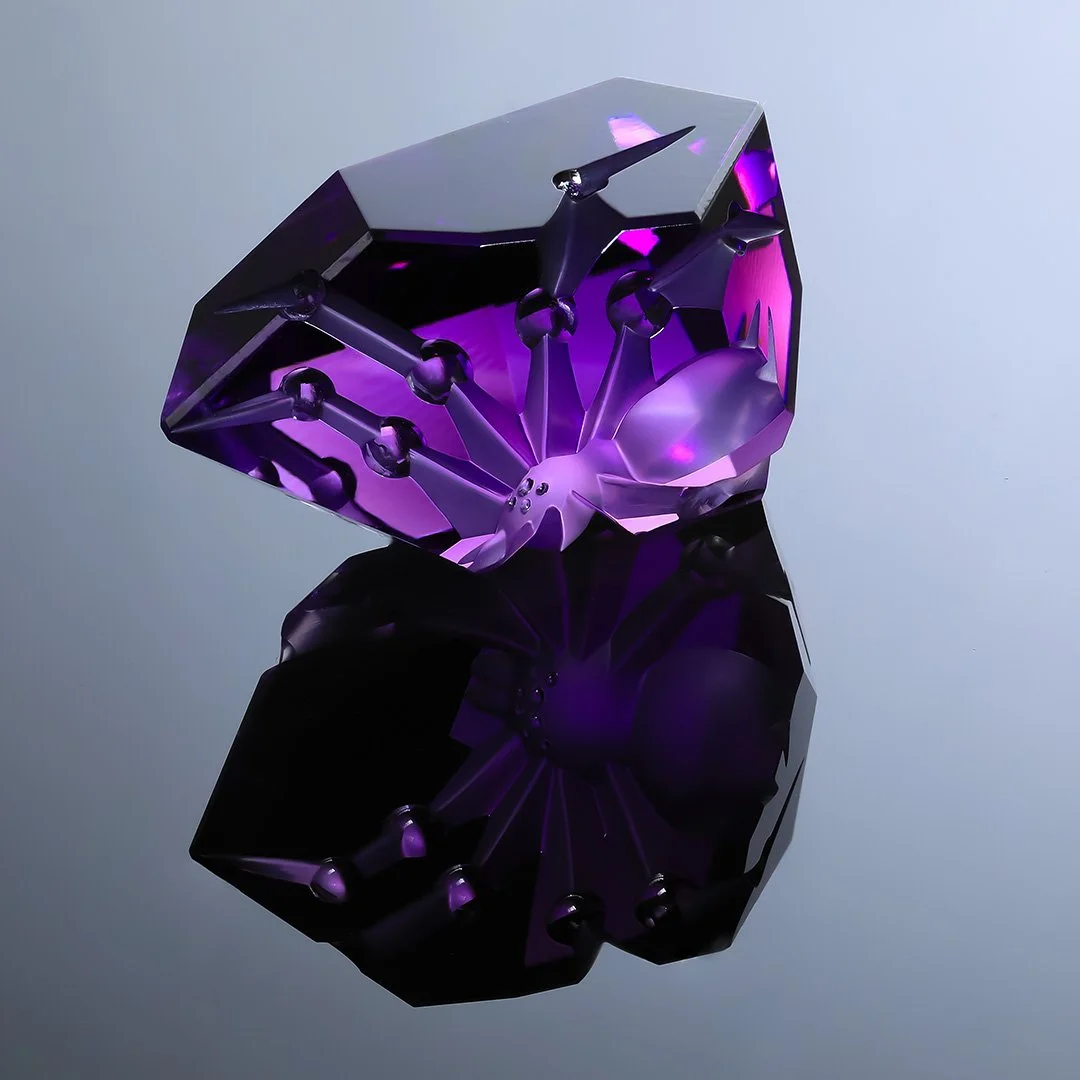 Brazilian Amethyst - Phase Spider - 90.11ct