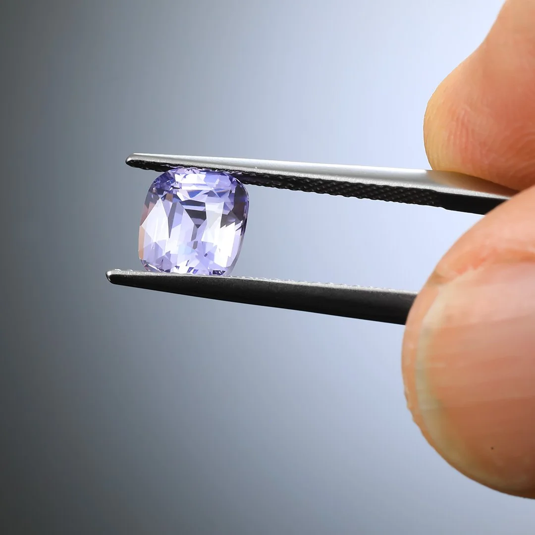 Ceylon Lilac Sapphire - Square Cushion - 2.10ct