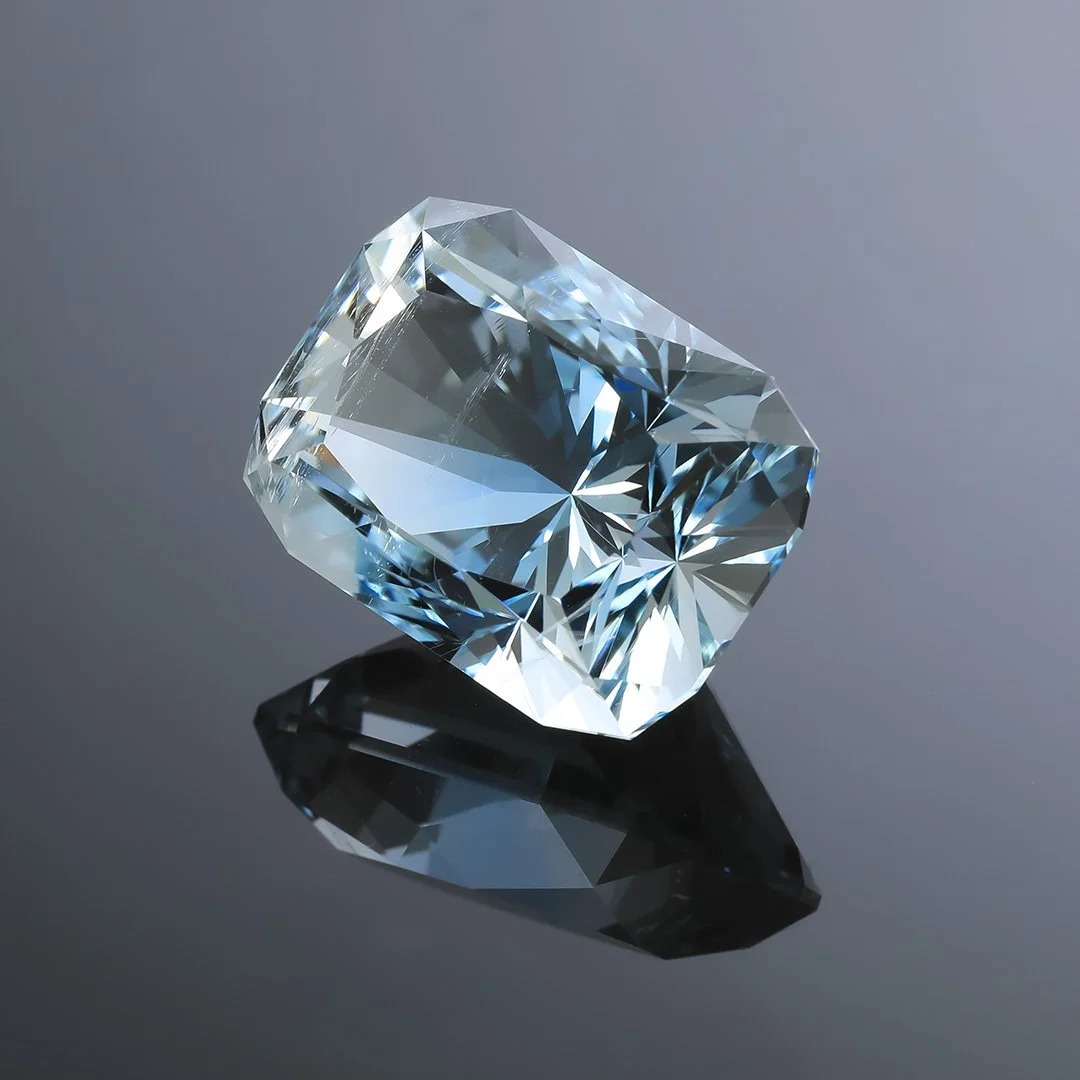 Australian O'Briens Creek Natural Blue Topaz - Signature #3 Cushion - 32.29ct