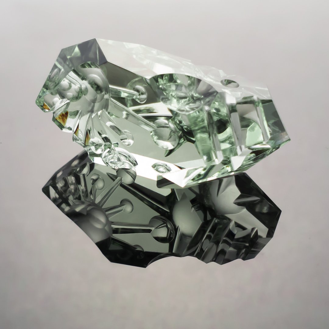 Bespoke Gems - Prasiolite - Psychonaut VIII - 44.12ct by Doug Menadue