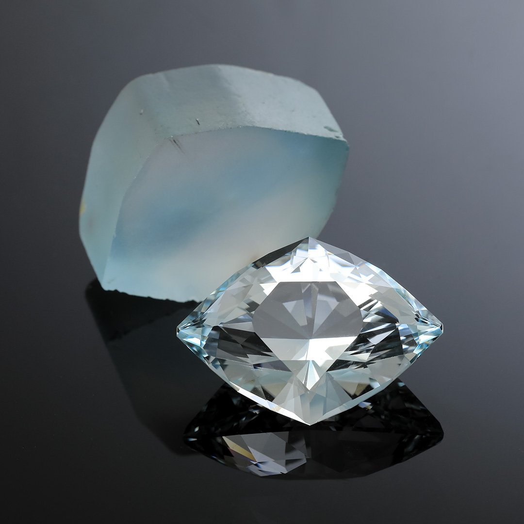 Australian O'Briens Creek Natural Blue Topaz - Topaz Diamond Alpha - 57.35ct