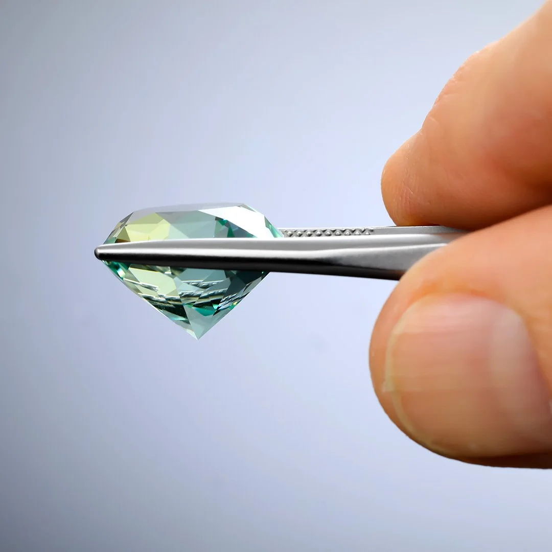 Australian O'Briens Creek Natural Green Topaz - Supernova Round - 19.85ct