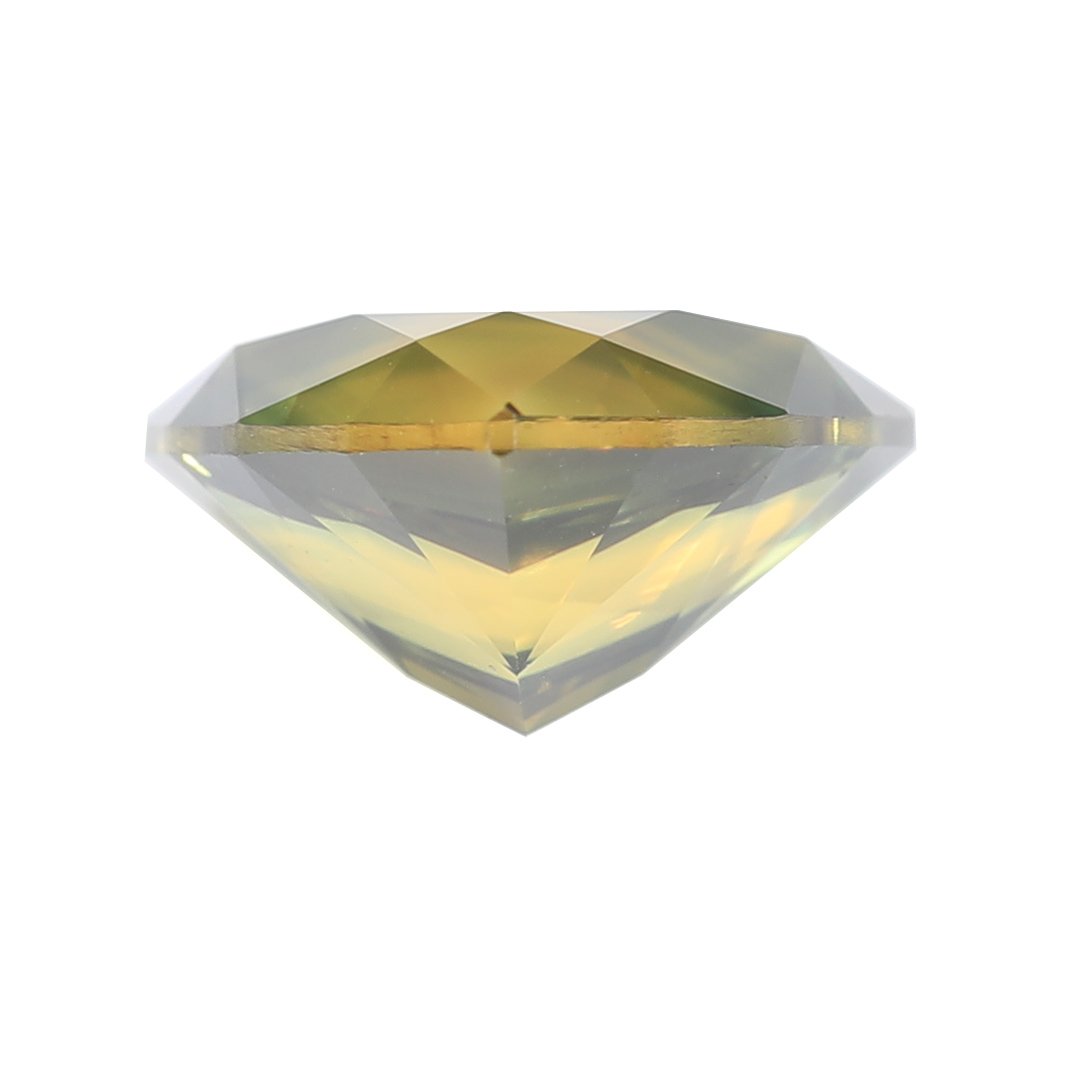Bespoke Gems - Australian Yellow Green Parti Sapphire - Trillion - 3.44ct
