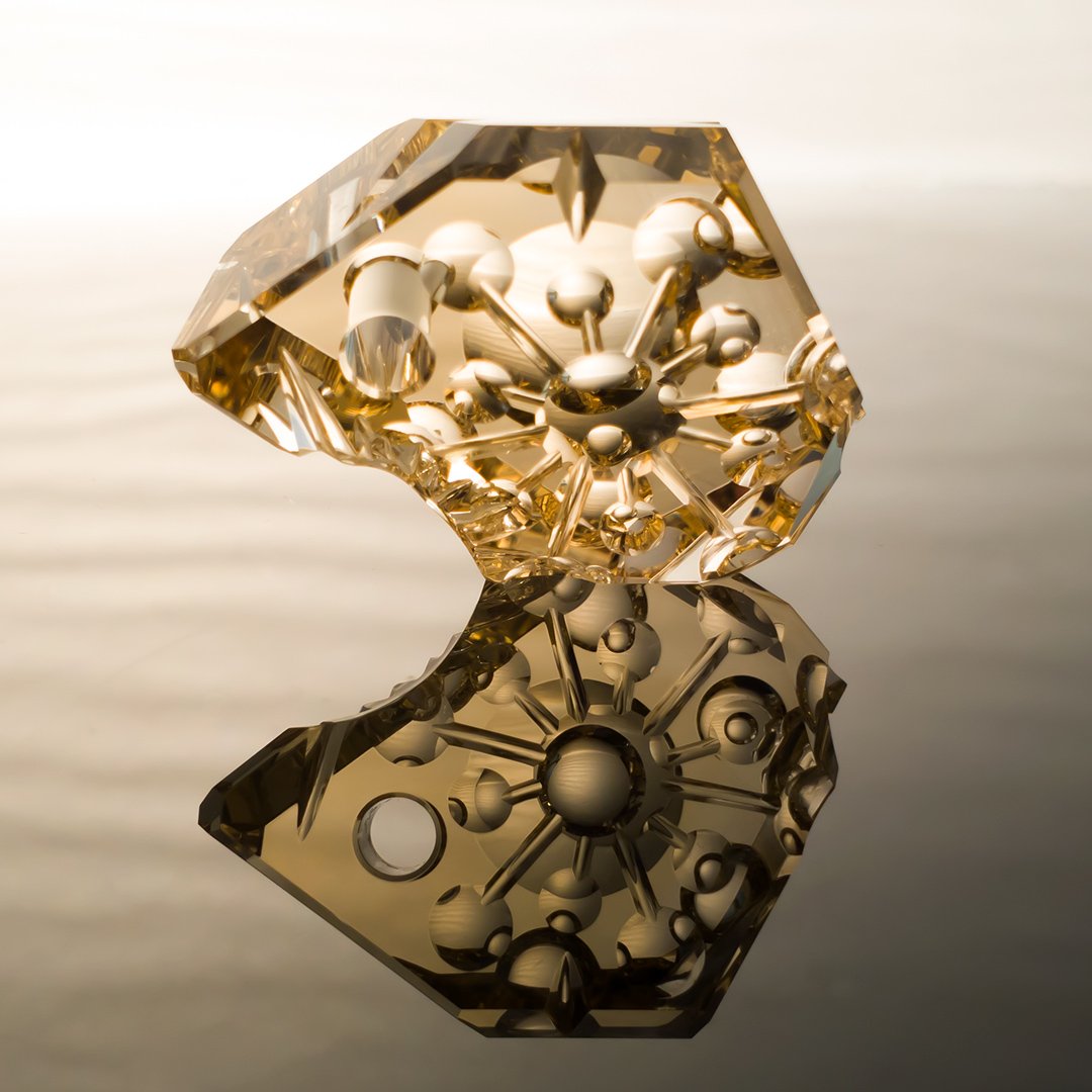 Bespoke Gems - Citrine - Psychonaut III - Trinity - 68.52ct by Doug Menadue