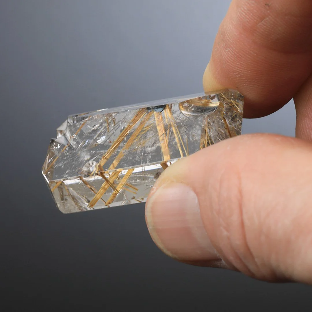 Brazilian Golden Rutilated Quartz - Carved Fantasy Cut - 115.45ct