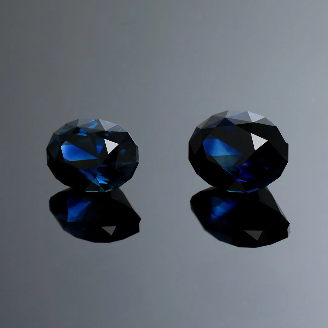 Australian Oberon Sapphires - Supernova Ovals - 2.6ct, 3.44ct