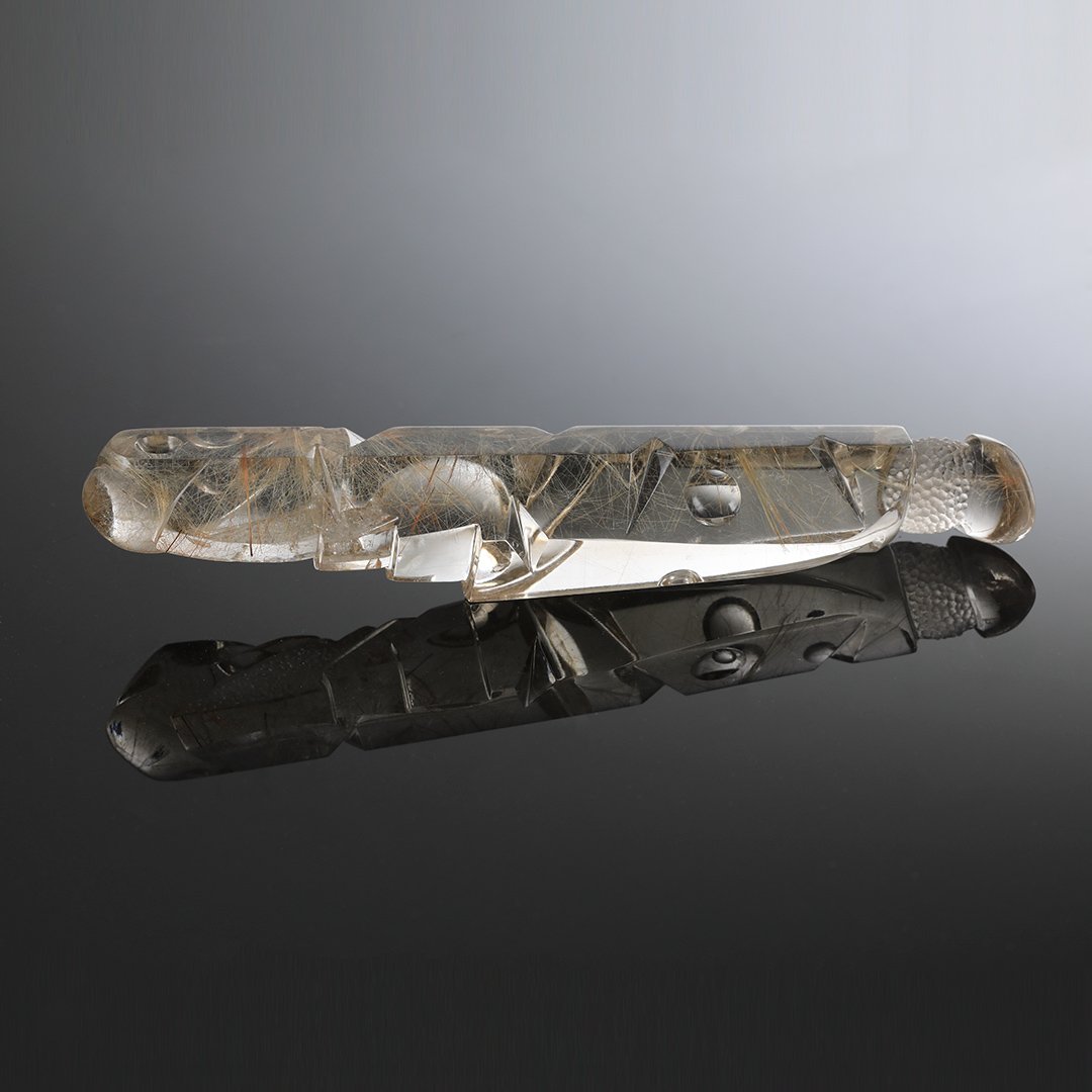 Bespoke Gems - Rutilated Smokey Quartz Crystal - Wolf Herring - 269.7ct by Doug Menadue