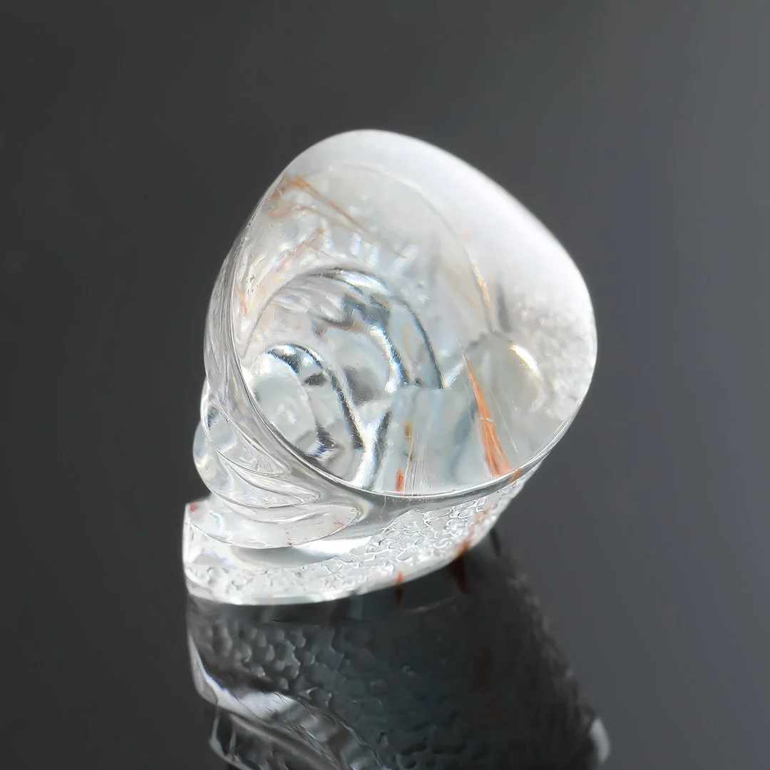 Natural Pink Blue Topaz - Innerscape Abstract Object - 49.84ct by Doug Menadue