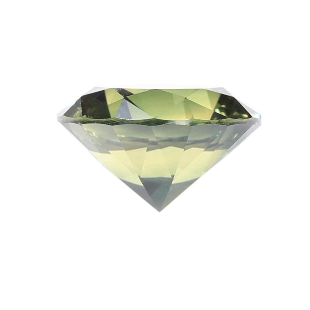 Bespoke Gems - Australian Yellow Green Parti Sapphire - Round Brilliant - 2.56ct