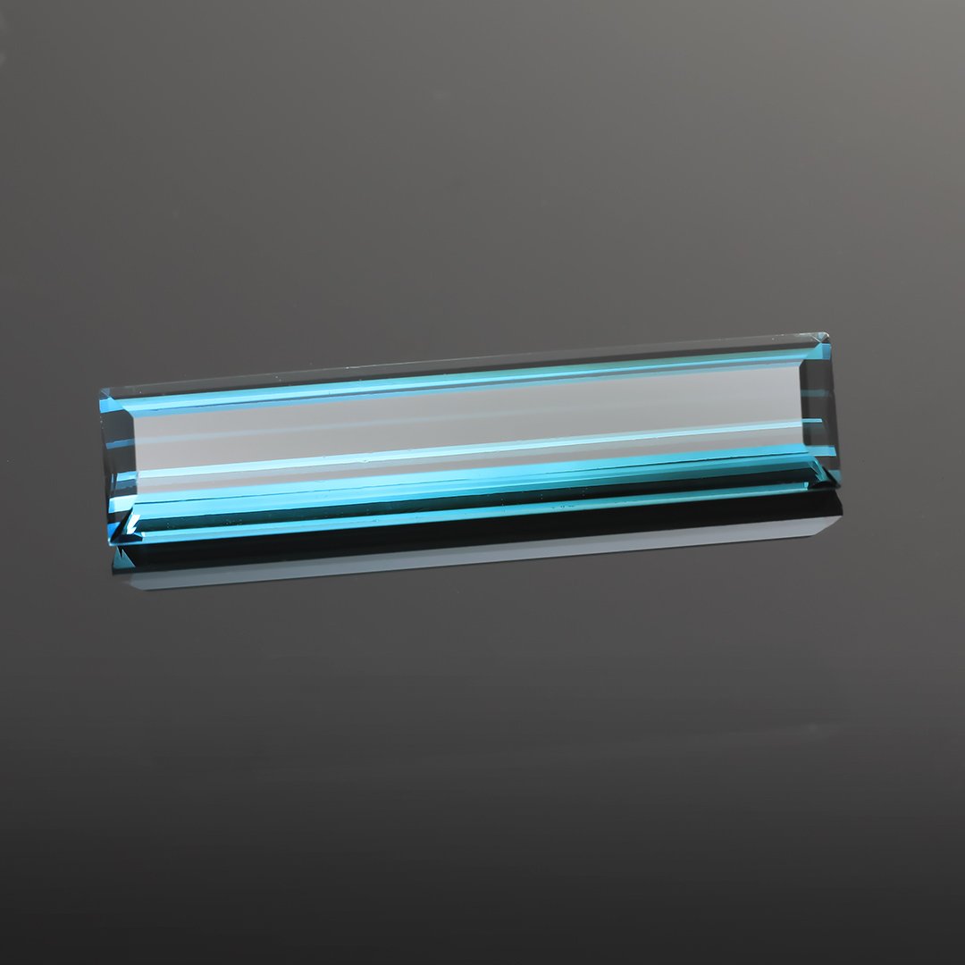 Blue Indicolite Tourmaline - Long Baguette Cut - 5.77ct