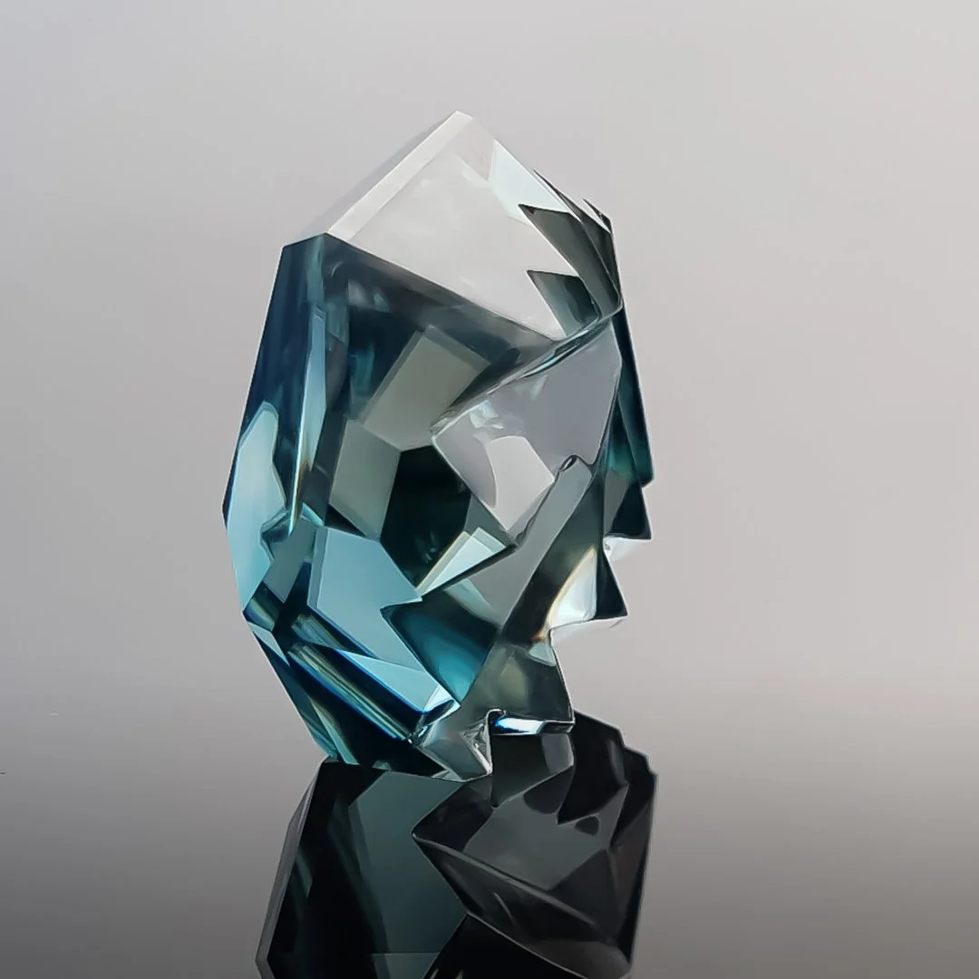 Bespoke Gems - Blue Zircon - Innerscape - 16.17ct by Doug Menadue