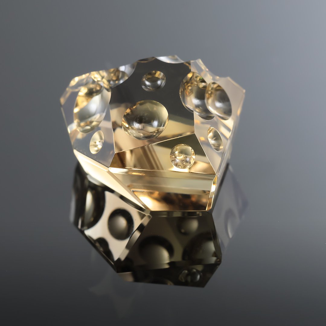 Smoky Citrine - Innerscape - 46.72ct - Bespoke gem carving by Doug Menadue, Sydney, Australia