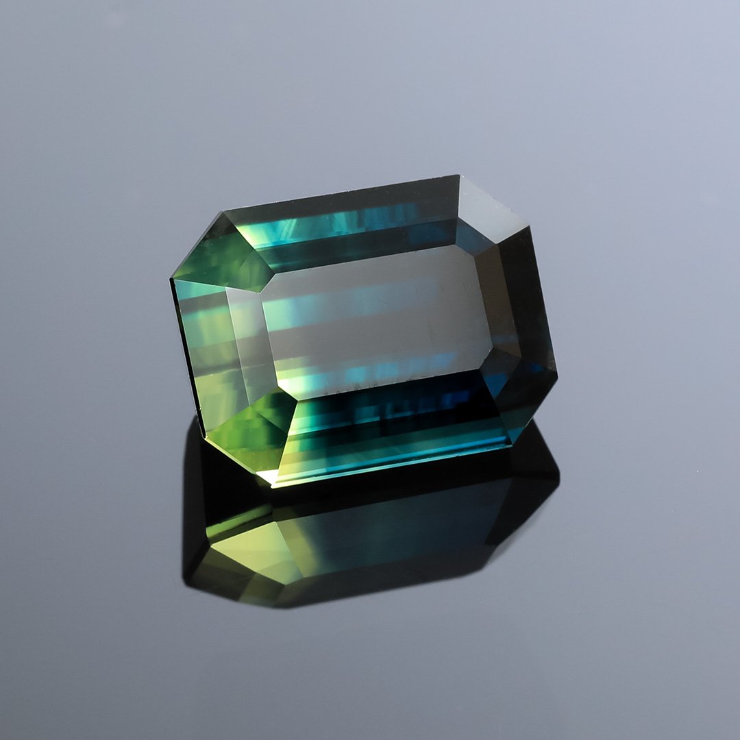 Australian Parti Sapphire - Emerald Cut - 5.74ct