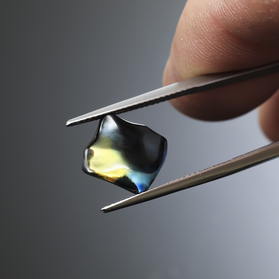 Australian Parti Sapphire - Skin Polish - 4.93ct