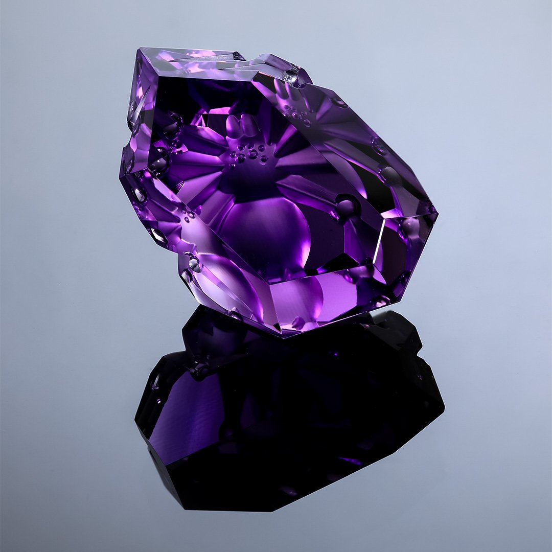 Brazilian Amethyst - Phase Spider - 90.11ct