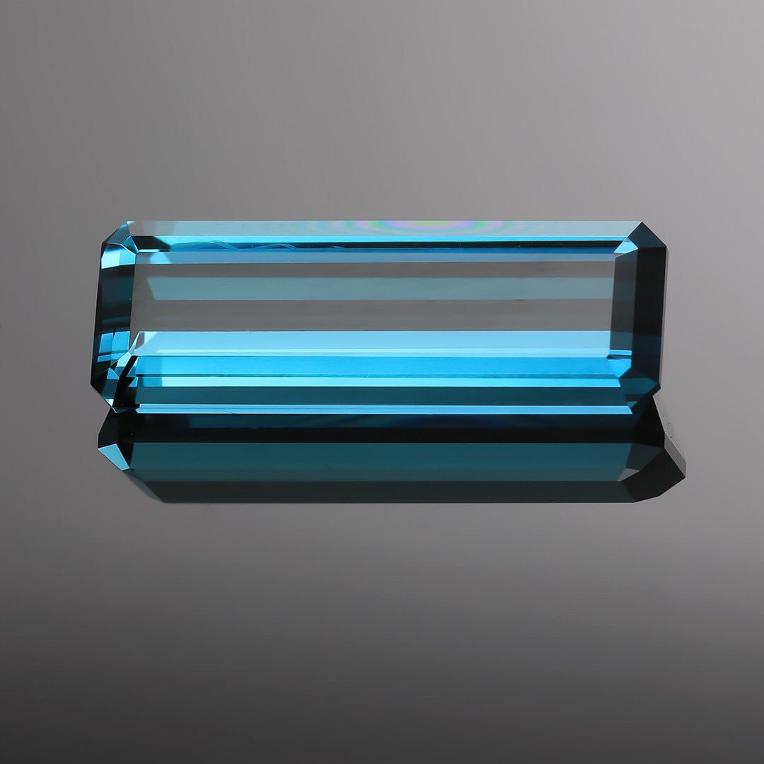 Blue Indicolite Tourmaline - Emerald Cut - 6.52ct
