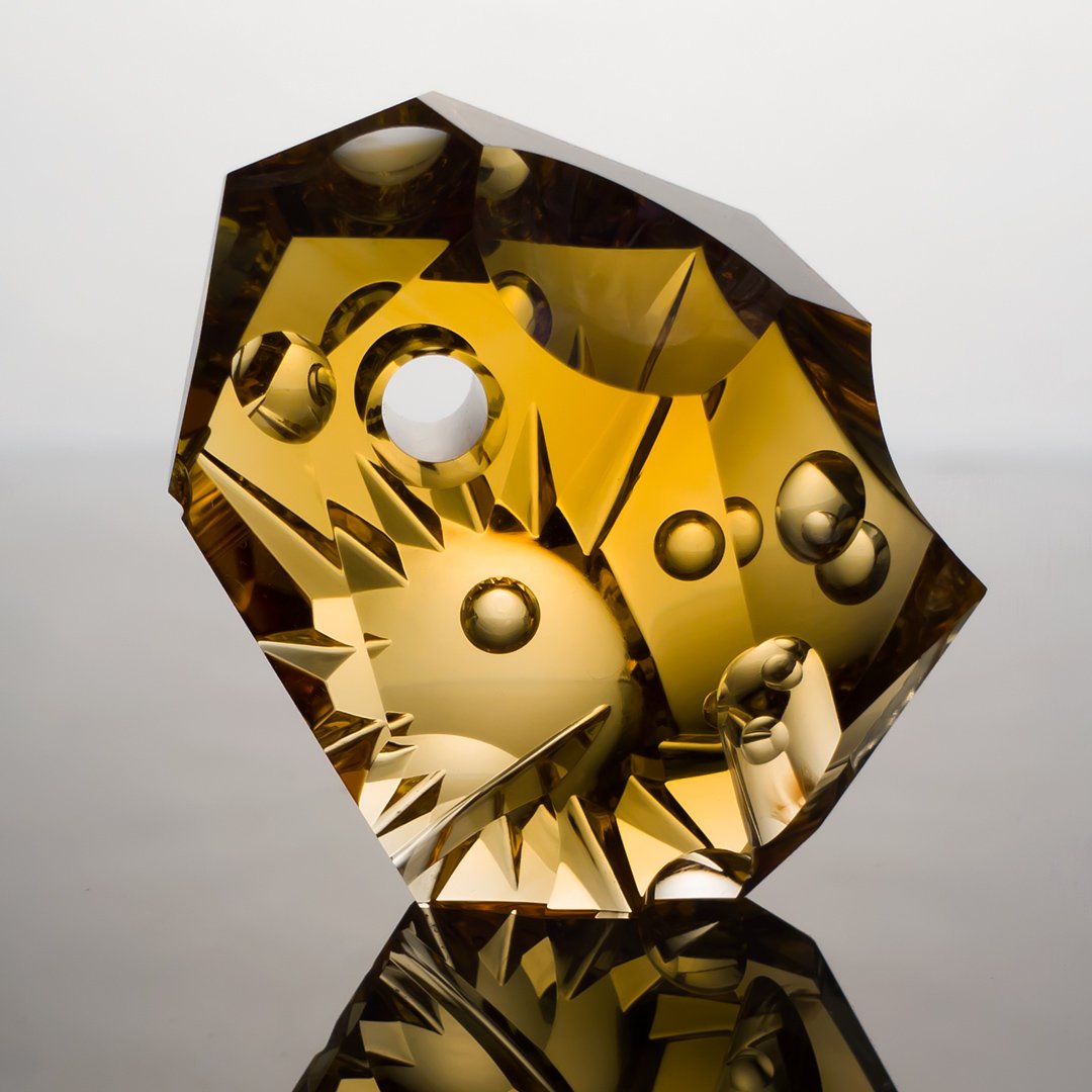 Bespoke Gems - Citrine - Psychonaut VI - Saturn Returning - 85.29ct by Doug Menadue