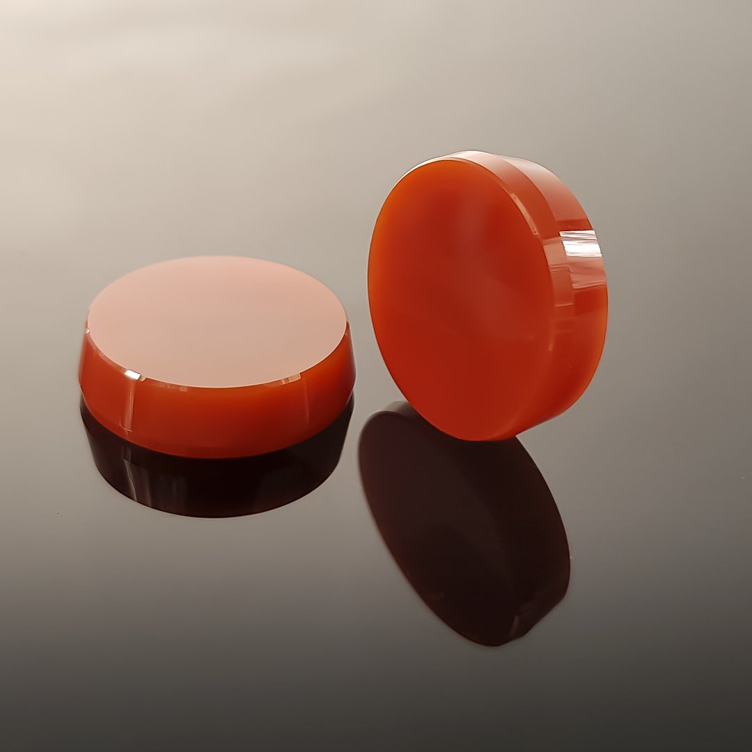 Australian Carnelian - Round Disc Pair - 18.41tcw by Doug Menadue