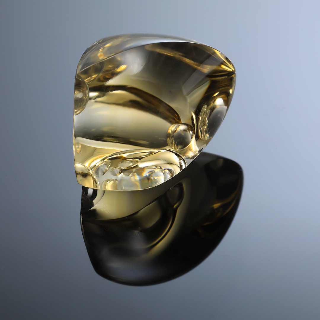 Smoky Quartz - Innerscape - 30.26ct - Gem Carving by Doug Menadue, Sydney Australia