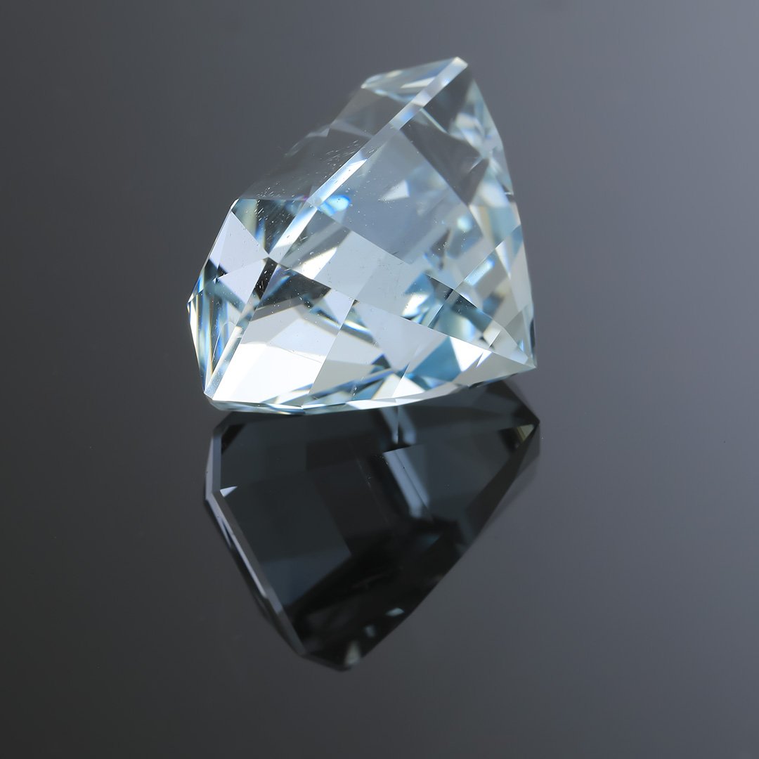 Australian O'Briens Creek Natural Blue Topaz - Scissor Step Alpha - 36.47ct