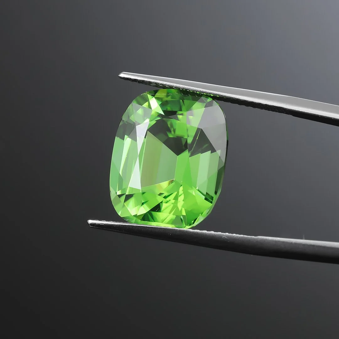 Burmese Peridot - Cushion Cut - 14.1ct