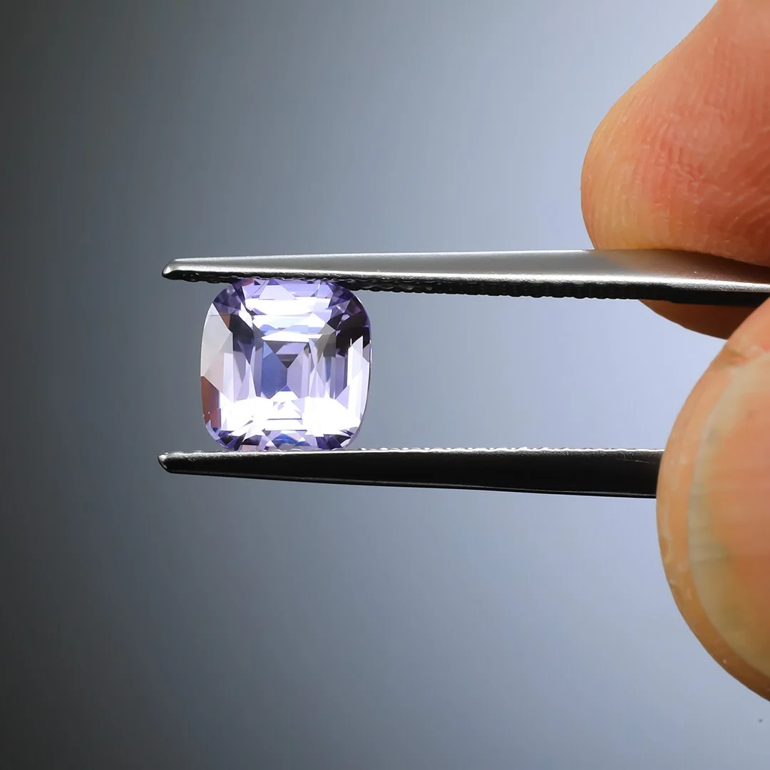 Ceylon Lilac Sapphire - Square Cushion - 2.10ct