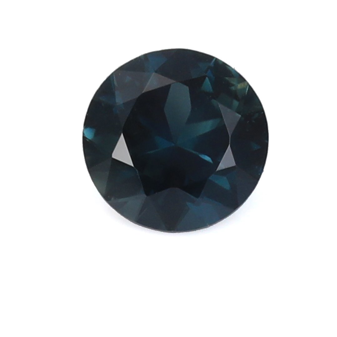 Bespoke Gems - Australian Blue Green Parti Sapphire - Round Brilliant - 0.66ct