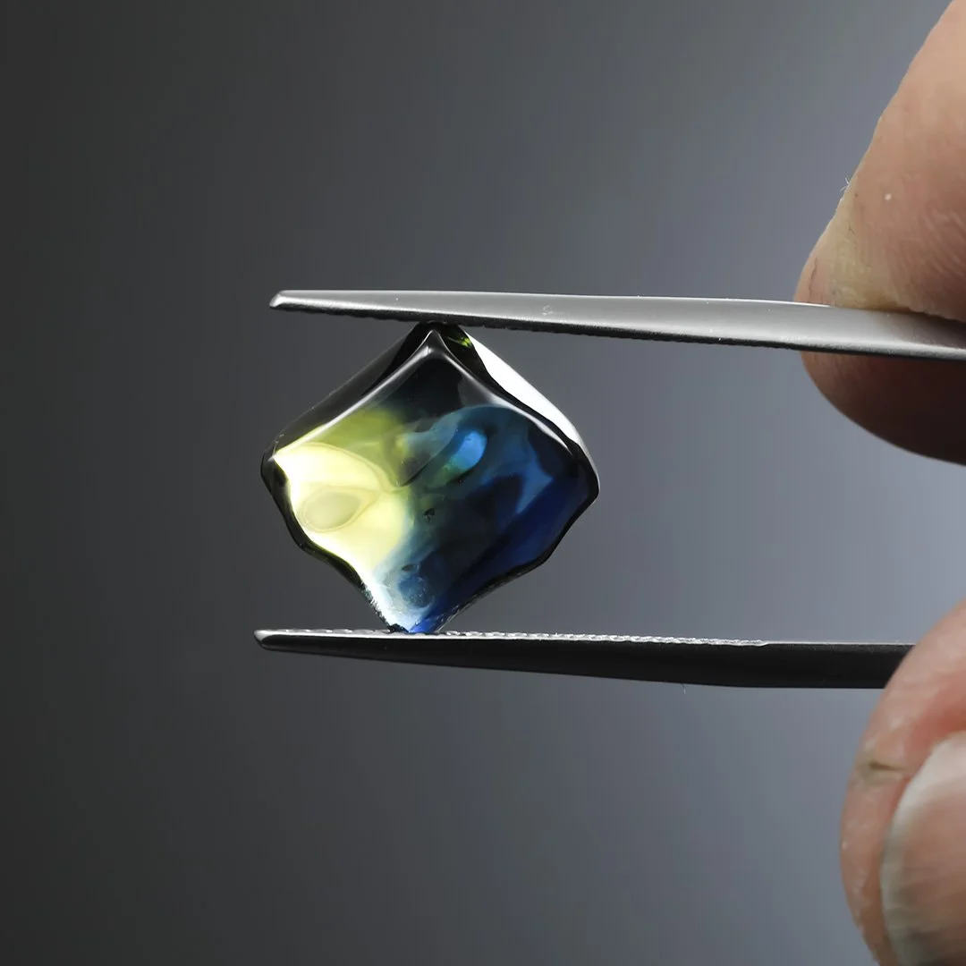 Australian Parti Sapphire - Skin Polish - 4.93ct
