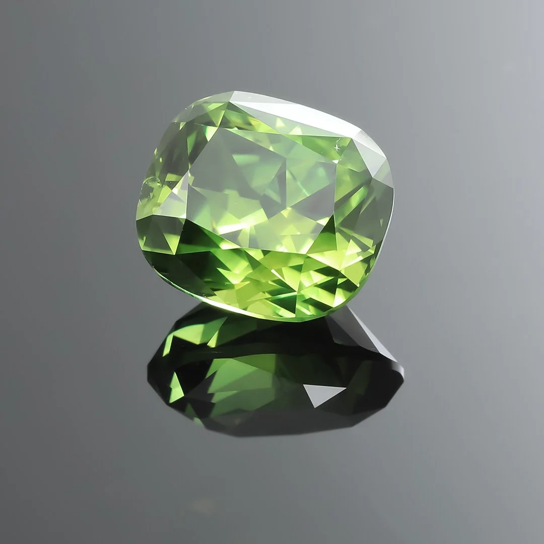 Australian Green Sapphire - Rectangle Cushion - 5.52ct