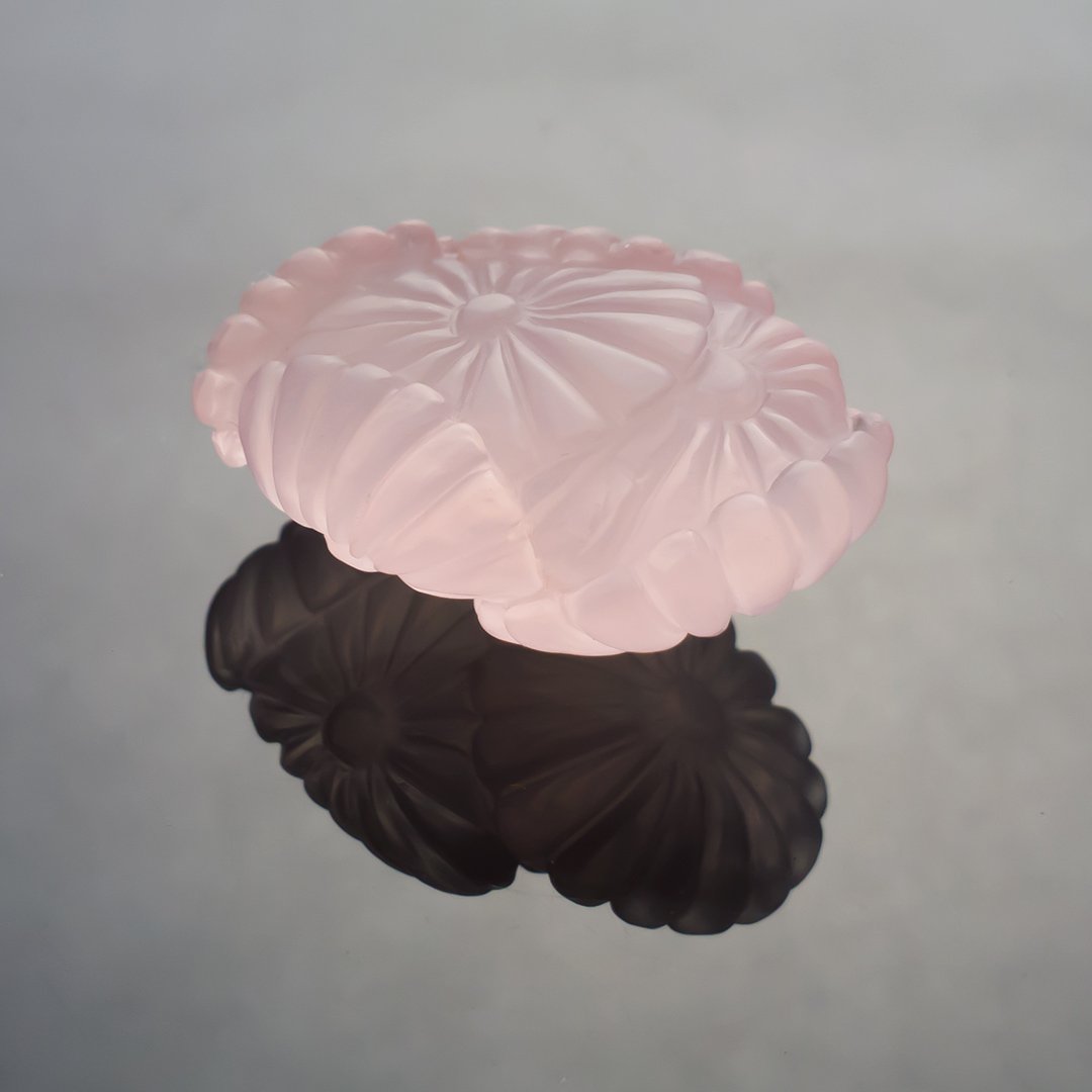 Bespoke Gems - Rose Quartz - Chrysanthemums - 42.42ct by Doug Menadue