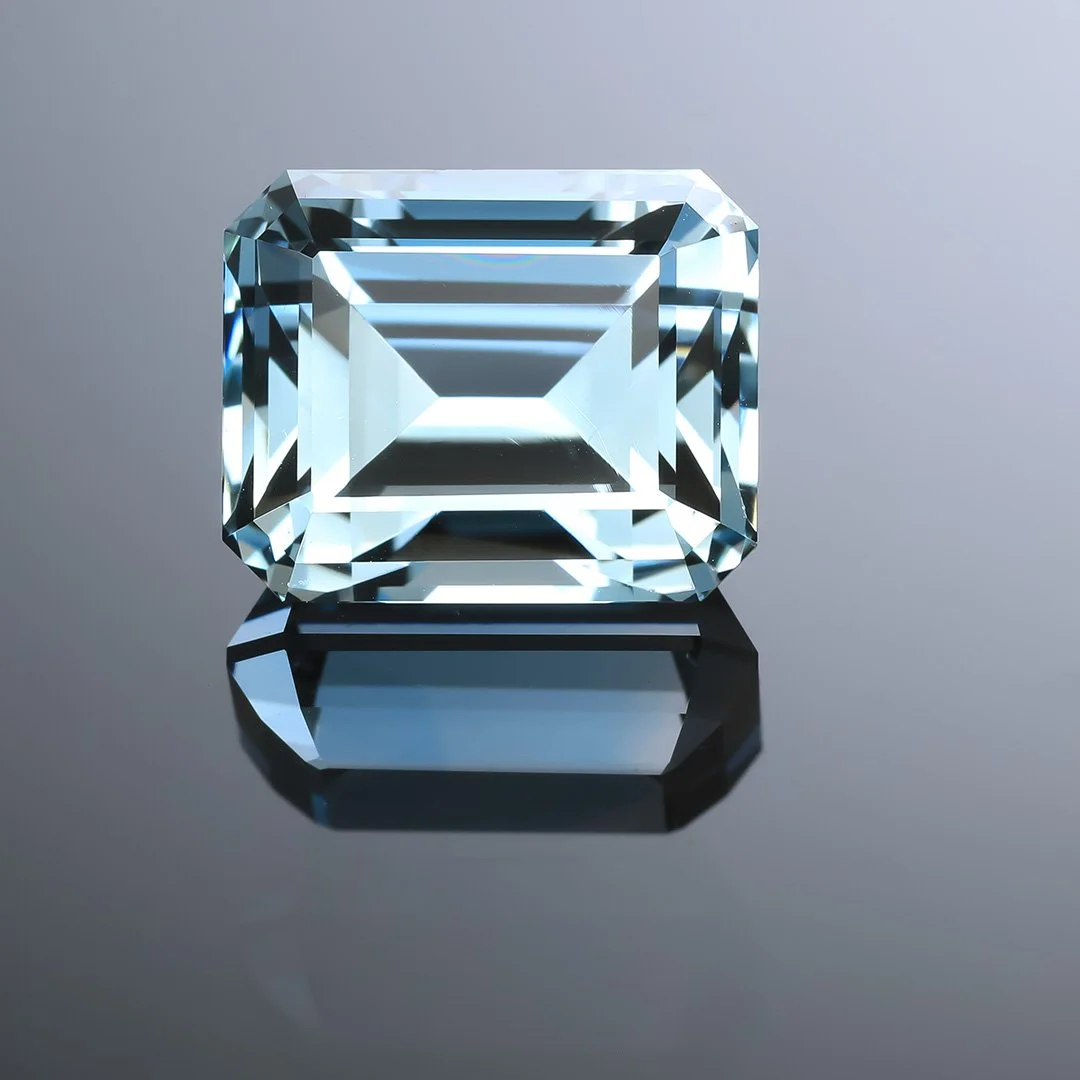 Australian O'Briens Creek Natural Blue Topaz - Emerald Cut - 14.59ct