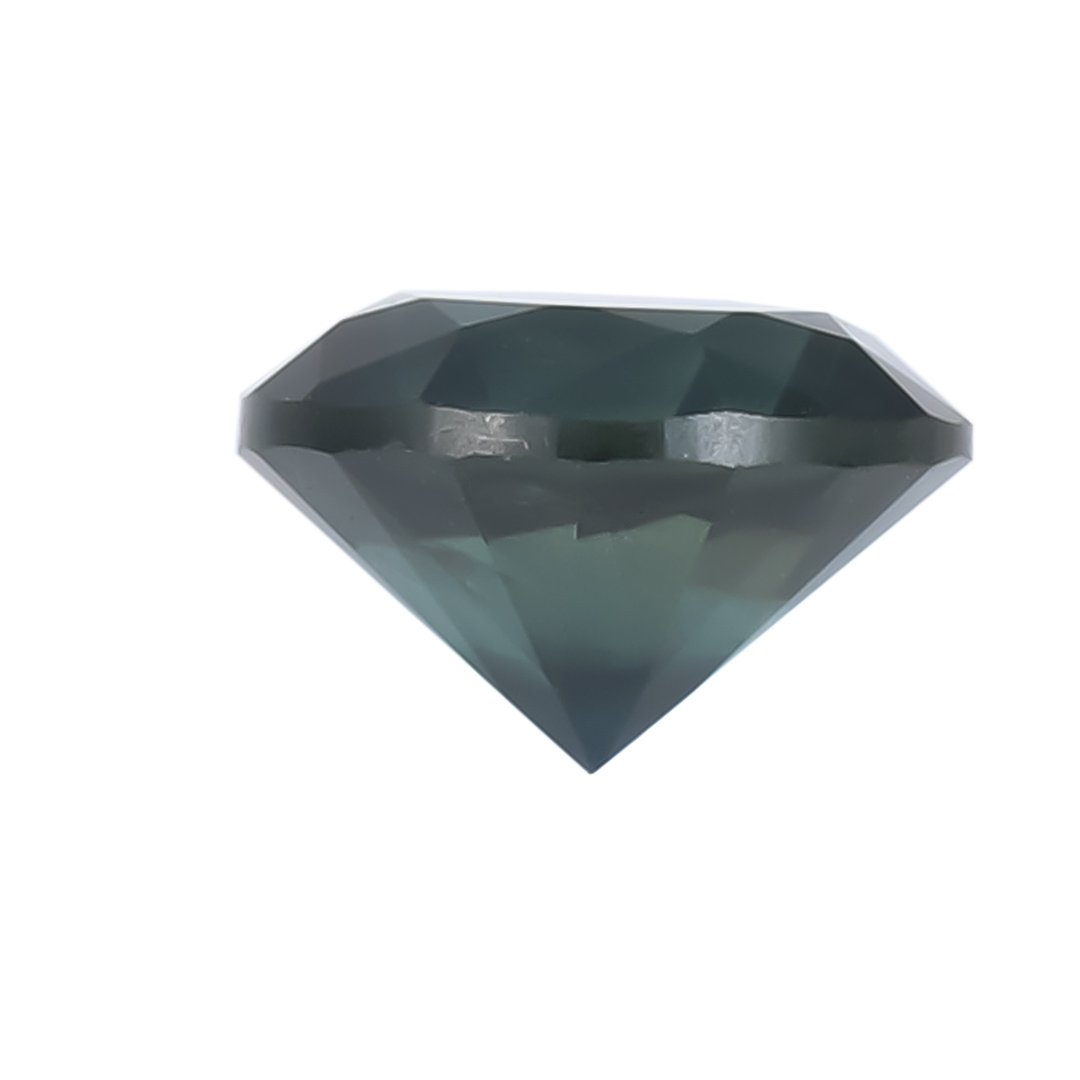 Bespoke Gems - Australian Blue Green Sapphire - Round Brilliant - 1.26ct