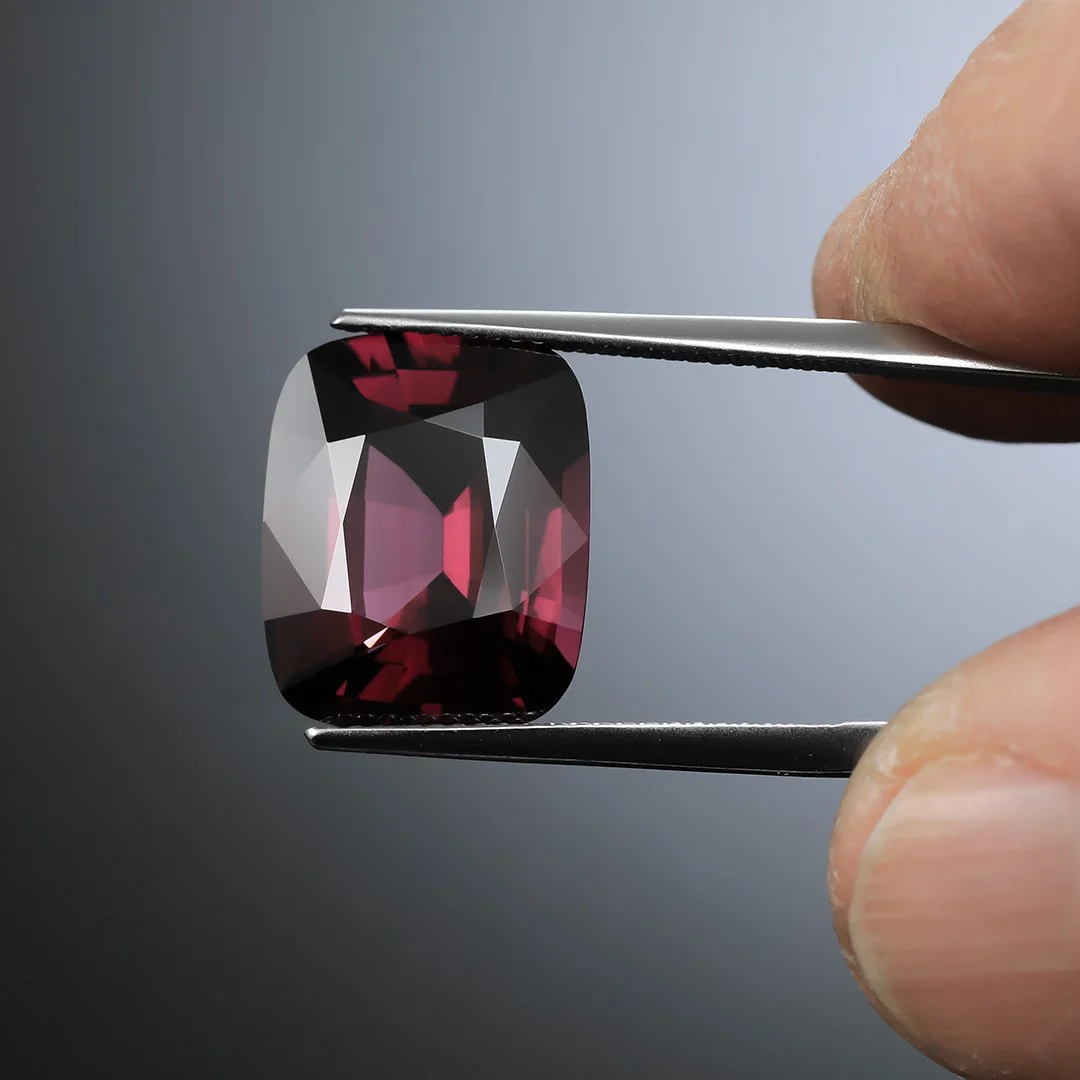 Burmese Purple Spinel - Rectangle Cushion - 10.34ct