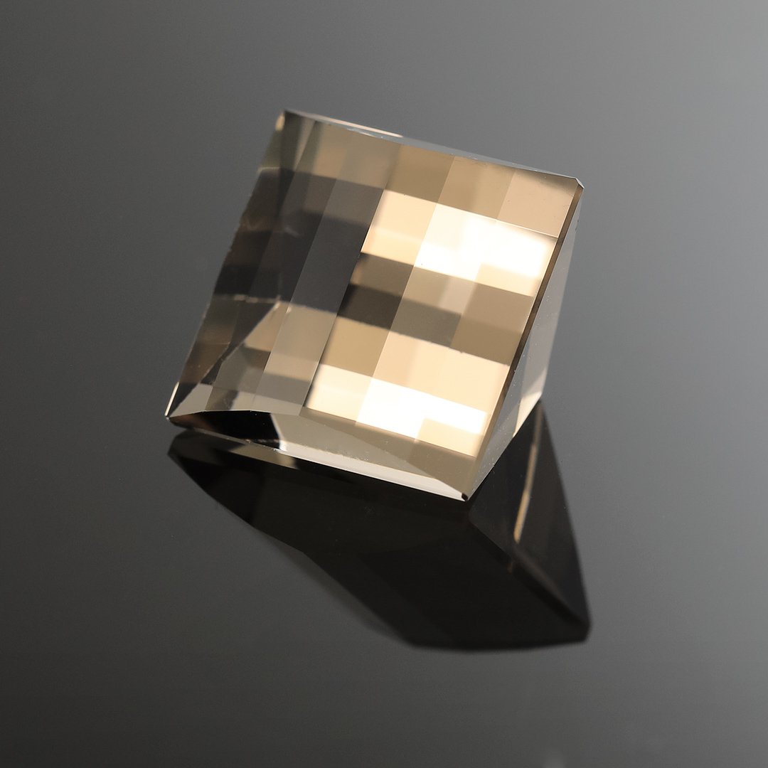 Bespoke Gems - Smokey Quartz - Mock Check Square - 8.83ct by Doug Menadue