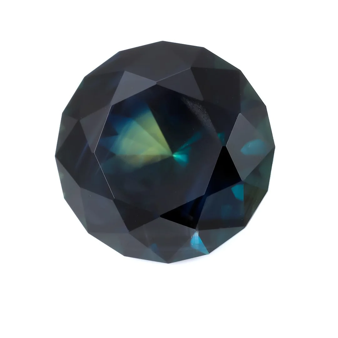 Bespoke Gems - Australian Pharaoh Eye Parti Sapphire - Round Brilliant - 8.09ct