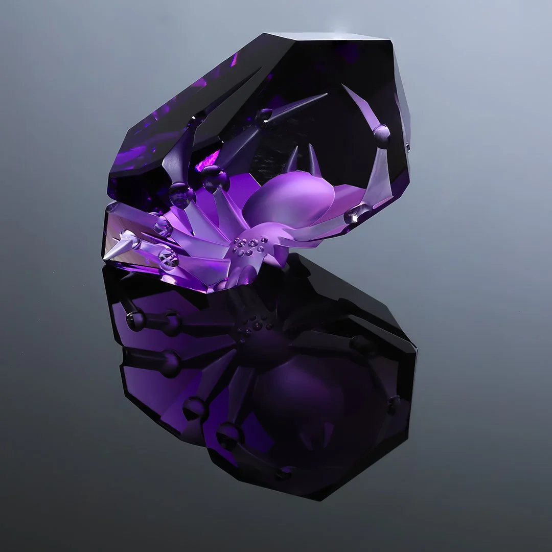 Brazilian Amethyst - Phase Spider - 90.11ct
