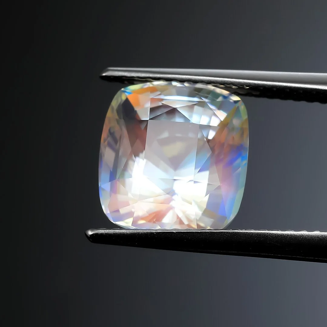Madagascan Rainbow Moonstone - Cushion - 4.44ct