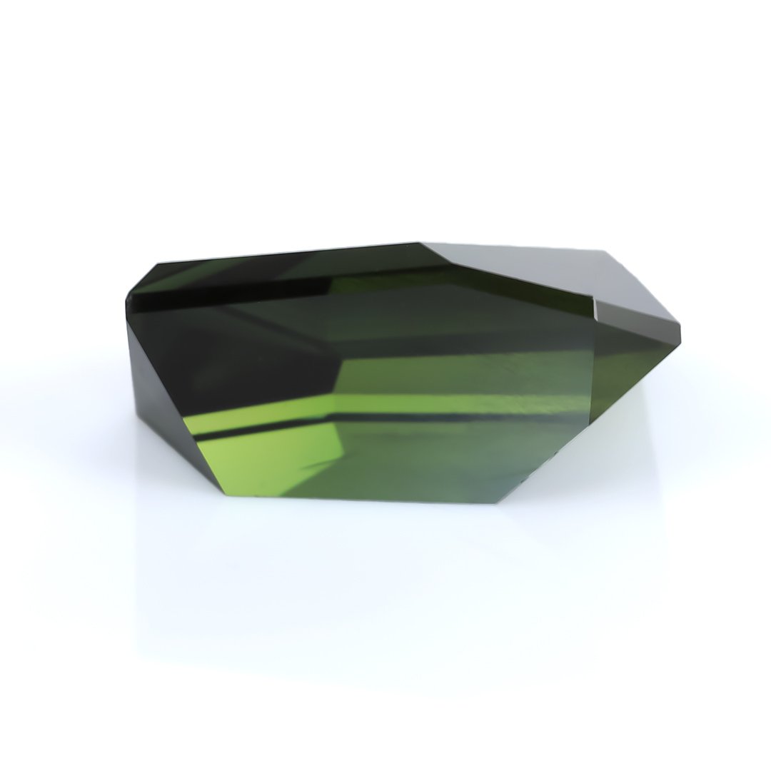 Precision Gem - Australian Bronze Green Sapphire - Freeform - 4.97ct by Doug Menadue