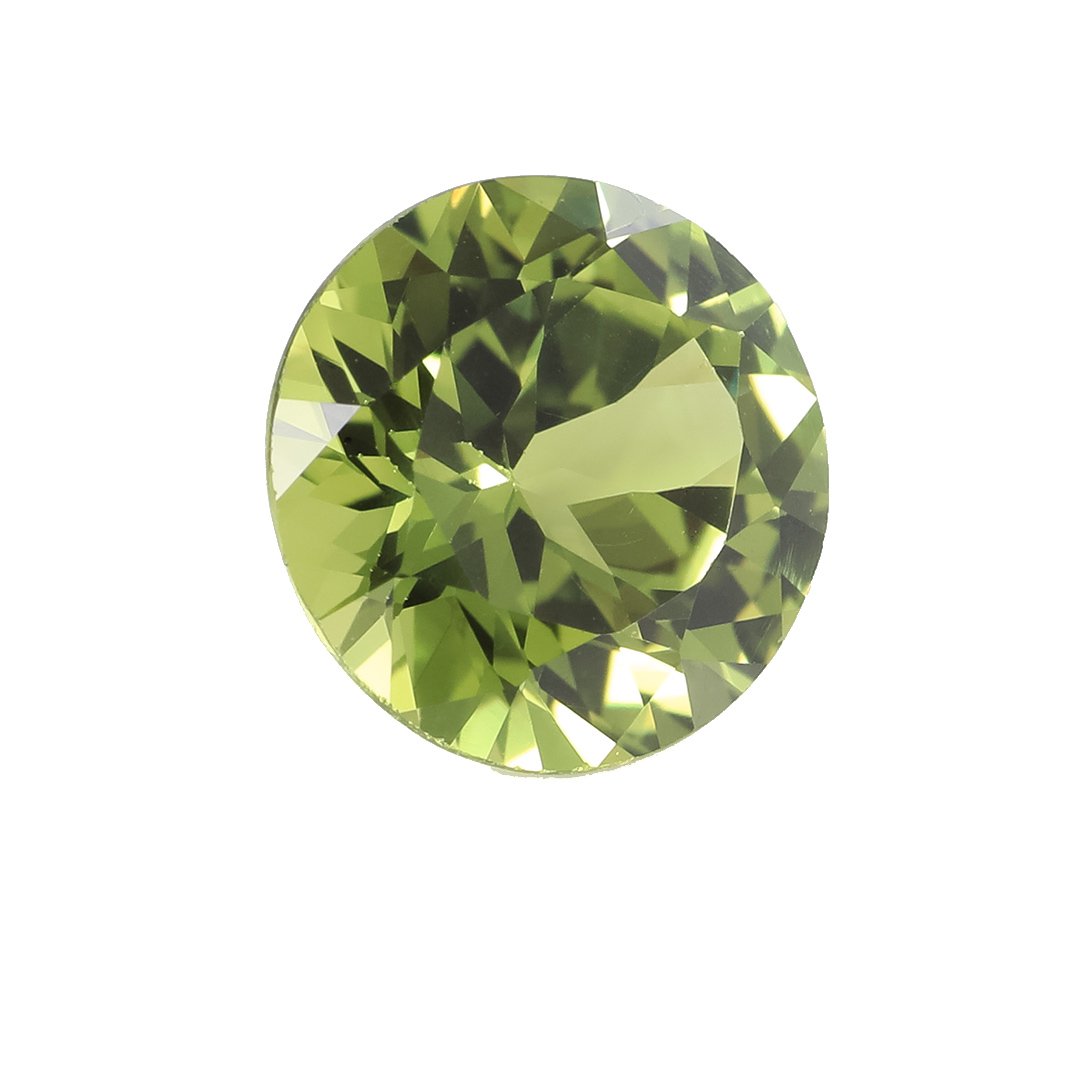 Bespoke Gems - Australian Chartreuse Sapphire - Round Brilliant - 1.1ct